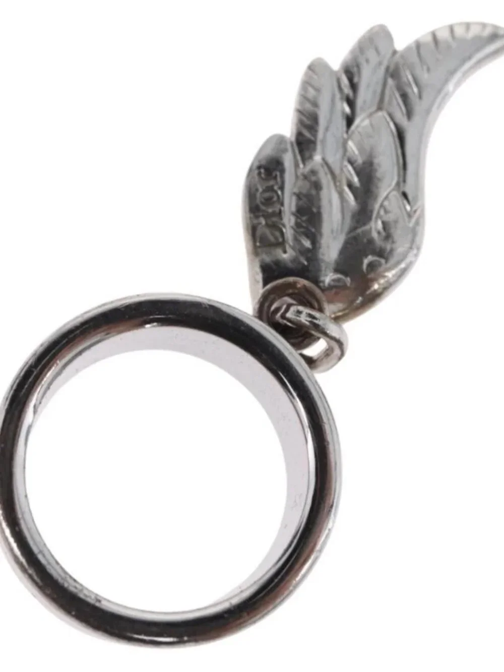 Christian Dior Ring metal Silver Auth BA11378